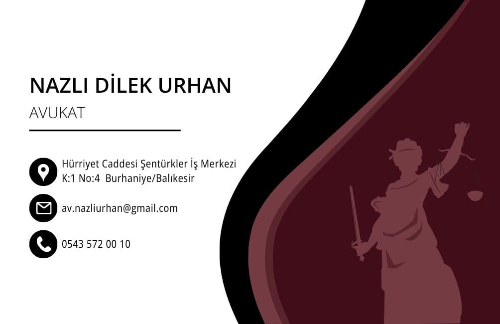 Avukat Nazlı Dilek Urhan — kartvizit
